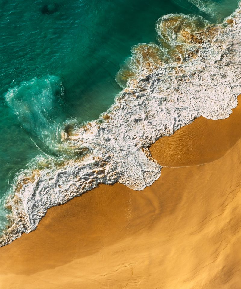 drone-view-of-tropical-turquoise-ocean-beach